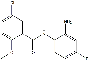 N-(2-amino-4-fluorophenyl)-5-chloro-2-methoxybenzamide 结构式