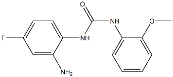N-(2-amino-4-fluorophenyl)-N'-(2-methoxyphenyl)urea 化学構造式
