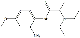 N-(2-amino-4-methoxyphenyl)-2-(diethylamino)propanamide Struktur