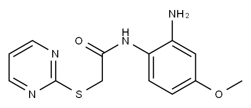 N-(2-amino-4-methoxyphenyl)-2-(pyrimidin-2-ylsulfanyl)acetamide