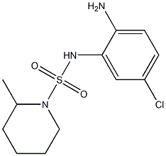 N-(2-amino-5-chlorophenyl)-2-methylpiperidine-1-sulfonamide 结构式
