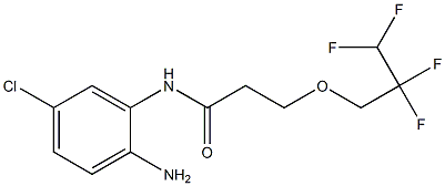 N-(2-amino-5-chlorophenyl)-3-(2,2,3,3-tetrafluoropropoxy)propanamide Struktur