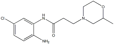 N-(2-amino-5-chlorophenyl)-3-(2-methylmorpholin-4-yl)propanamide Struktur