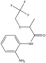 N-(2-aminophenyl)-2-(2,2,2-trifluoroethoxy)propanamide Struktur