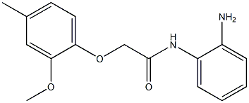 N-(2-aminophenyl)-2-(2-methoxy-4-methylphenoxy)acetamide Struktur