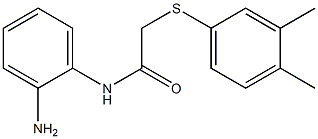  N-(2-aminophenyl)-2-[(3,4-dimethylphenyl)sulfanyl]acetamide