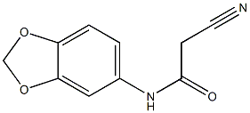 N-(2H-1,3-benzodioxol-5-yl)-2-cyanoacetamide 结构式
