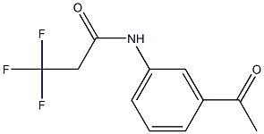 N-(3-acetylphenyl)-3,3,3-trifluoropropanamide Structure