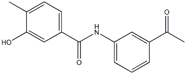 N-(3-acetylphenyl)-3-hydroxy-4-methylbenzamide Struktur