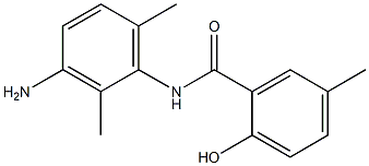 N-(3-amino-2,6-dimethylphenyl)-2-hydroxy-5-methylbenzamide Struktur