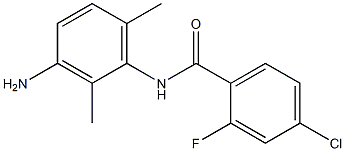N-(3-amino-2,6-dimethylphenyl)-4-chloro-2-fluorobenzamide Struktur