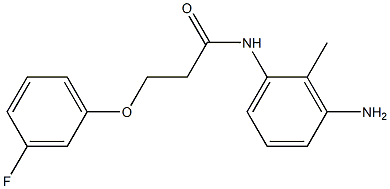 N-(3-amino-2-methylphenyl)-3-(3-fluorophenoxy)propanamide Struktur