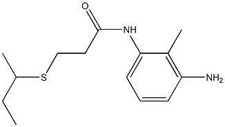 N-(3-amino-2-methylphenyl)-3-(butan-2-ylsulfanyl)propanamide Struktur