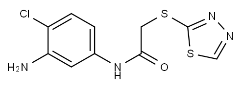 N-(3-amino-4-chlorophenyl)-2-(1,3,4-thiadiazol-2-ylsulfanyl)acetamide