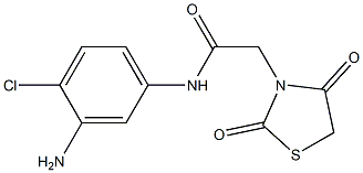 N-(3-amino-4-chlorophenyl)-2-(2,4-dioxo-1,3-thiazolidin-3-yl)acetamide