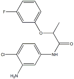 N-(3-amino-4-chlorophenyl)-2-(3-fluorophenoxy)propanamide Struktur