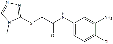 N-(3-amino-4-chlorophenyl)-2-[(4-methyl-4H-1,2,4-triazol-3-yl)sulfanyl]acetamide|