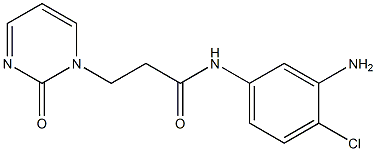 N-(3-amino-4-chlorophenyl)-3-(2-oxopyrimidin-1(2H)-yl)propanamide,,结构式