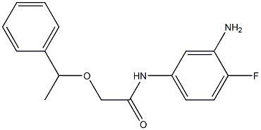 N-(3-amino-4-fluorophenyl)-2-(1-phenylethoxy)acetamide Structure