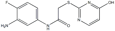 N-(3-amino-4-fluorophenyl)-2-[(4-hydroxypyrimidin-2-yl)sulfanyl]acetamide