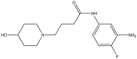 N-(3-amino-4-fluorophenyl)-4-(4-hydroxypiperidin-1-yl)butanamide