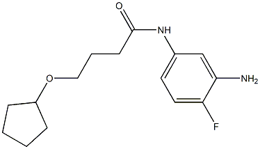 N-(3-amino-4-fluorophenyl)-4-(cyclopentyloxy)butanamide Structure
