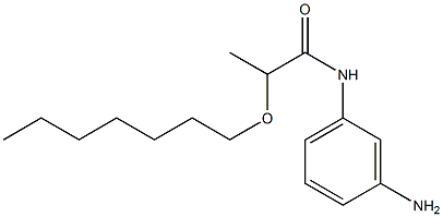 N-(3-aminophenyl)-2-(heptyloxy)propanamide 化学構造式