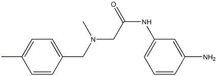 N-(3-aminophenyl)-2-{methyl[(4-methylphenyl)methyl]amino}acetamide