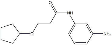 N-(3-aminophenyl)-3-(cyclopentyloxy)propanamide Structure