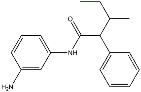N-(3-aminophenyl)-3-methyl-2-phenylpentanamide 化学構造式