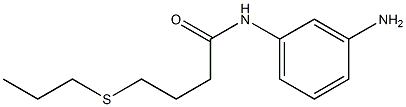 N-(3-aminophenyl)-4-(propylsulfanyl)butanamide Structure