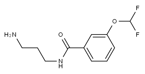 N-(3-aminopropyl)-3-(difluoromethoxy)benzamide