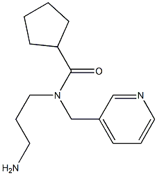 N-(3-aminopropyl)-N-(pyridin-3-ylmethyl)cyclopentanecarboxamide