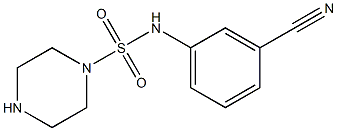 N-(3-cyanophenyl)piperazine-1-sulfonamide Structure