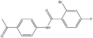 N-(4-acetylphenyl)-2-bromo-4-fluorobenzamide Struktur