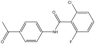 N-(4-acetylphenyl)-2-chloro-6-fluorobenzamide Structure