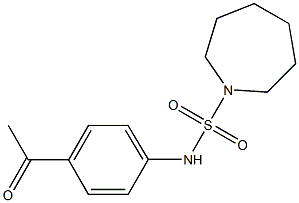 N-(4-acetylphenyl)azepane-1-sulfonamide Structure