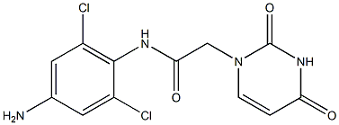N-(4-amino-2,6-dichlorophenyl)-2-(2,4-dioxo-1,2,3,4-tetrahydropyrimidin-1-yl)acetamide Structure