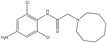 N-(4-amino-2,6-dichlorophenyl)-2-(azocan-1-yl)acetamide Structure