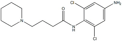 N-(4-amino-2,6-dichlorophenyl)-4-(piperidin-1-yl)butanamide 结构式