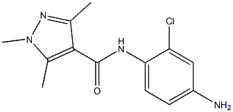 N-(4-amino-2-chlorophenyl)-1,3,5-trimethyl-1H-pyrazole-4-carboxamide Structure