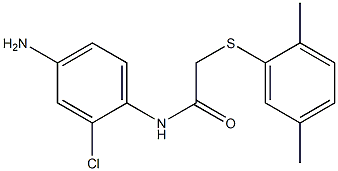 N-(4-amino-2-chlorophenyl)-2-[(2,5-dimethylphenyl)sulfanyl]acetamide