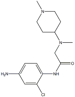 N-(4-amino-2-chlorophenyl)-2-[methyl(1-methylpiperidin-4-yl)amino]acetamide