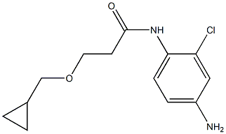 N-(4-amino-2-chlorophenyl)-3-(cyclopropylmethoxy)propanamide Structure