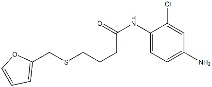 N-(4-amino-2-chlorophenyl)-4-[(furan-2-ylmethyl)sulfanyl]butanamide Struktur