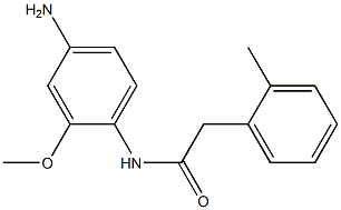 N-(4-amino-2-methoxyphenyl)-2-(2-methylphenyl)acetamide 结构式