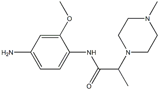 N-(4-amino-2-methoxyphenyl)-2-(4-methylpiperazin-1-yl)propanamide Struktur