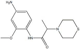 N-(4-amino-2-methoxyphenyl)-2-(thiomorpholin-4-yl)propanamide