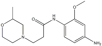 N-(4-amino-2-methoxyphenyl)-3-(2-methylmorpholin-4-yl)propanamide Structure