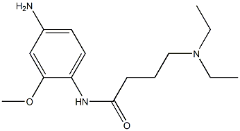 N-(4-amino-2-methoxyphenyl)-4-(diethylamino)butanamide Struktur